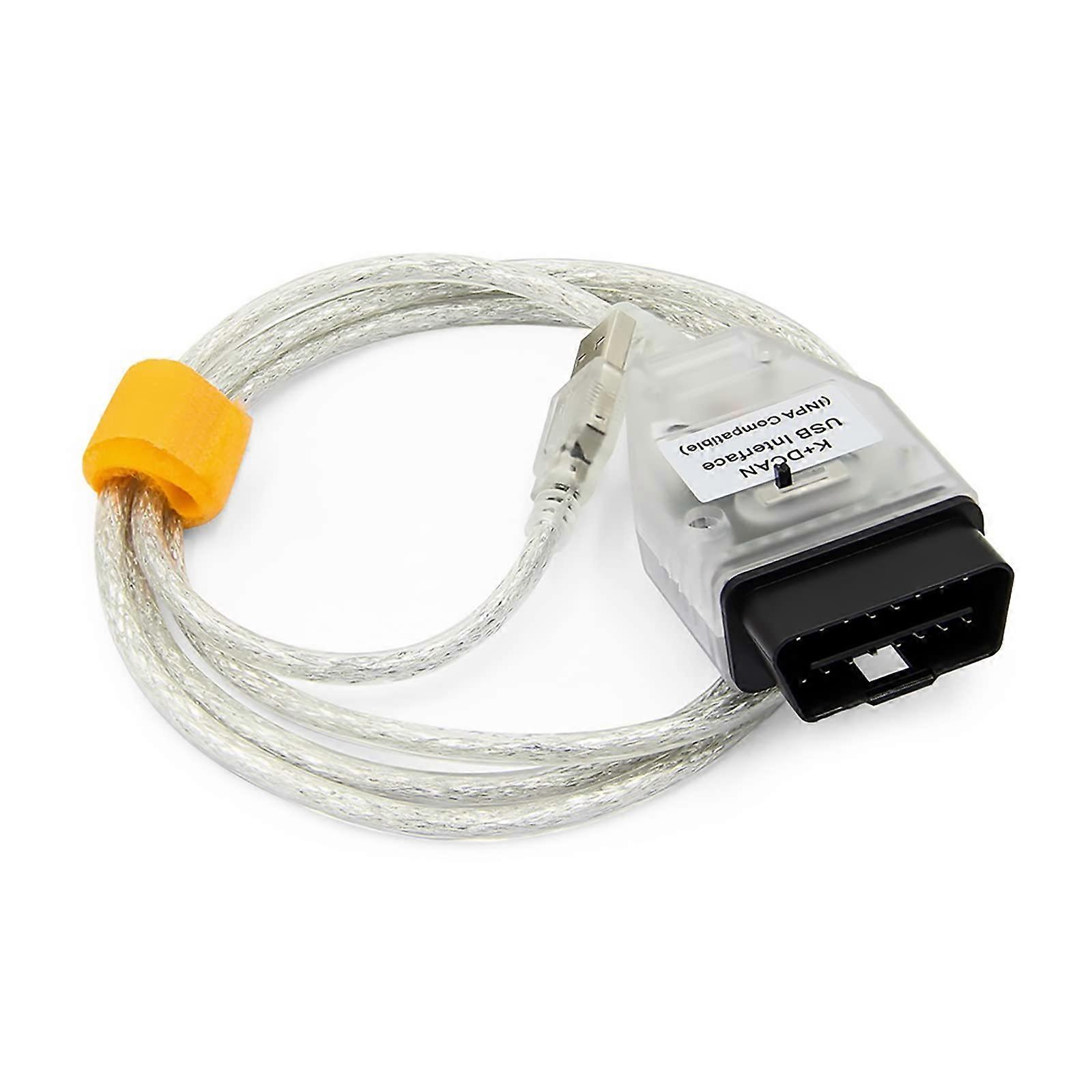 K+DCAN Cable EDIABAS Switch, OBDII Diagnostic Cable, INPA Compatible, 2M Length