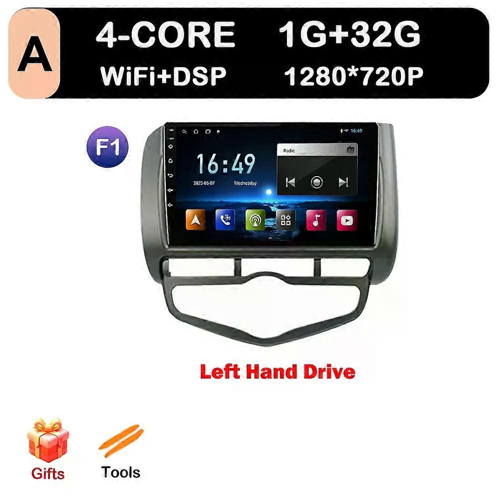 for Honda Fit Jazz 2002 - 2008 LDH RDH Car Radio Audio Mulltmedia Player Android Intelligent System GPS Navi DPS 4G Carplay WiFi