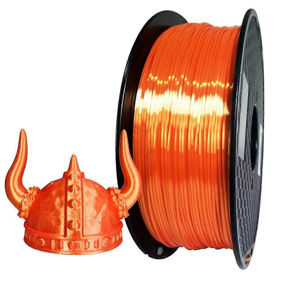 Silk Orange PLA Filament 1.75mm 3D Printer Filament 1KG 2.2 LBS Spool 3D Printing Material