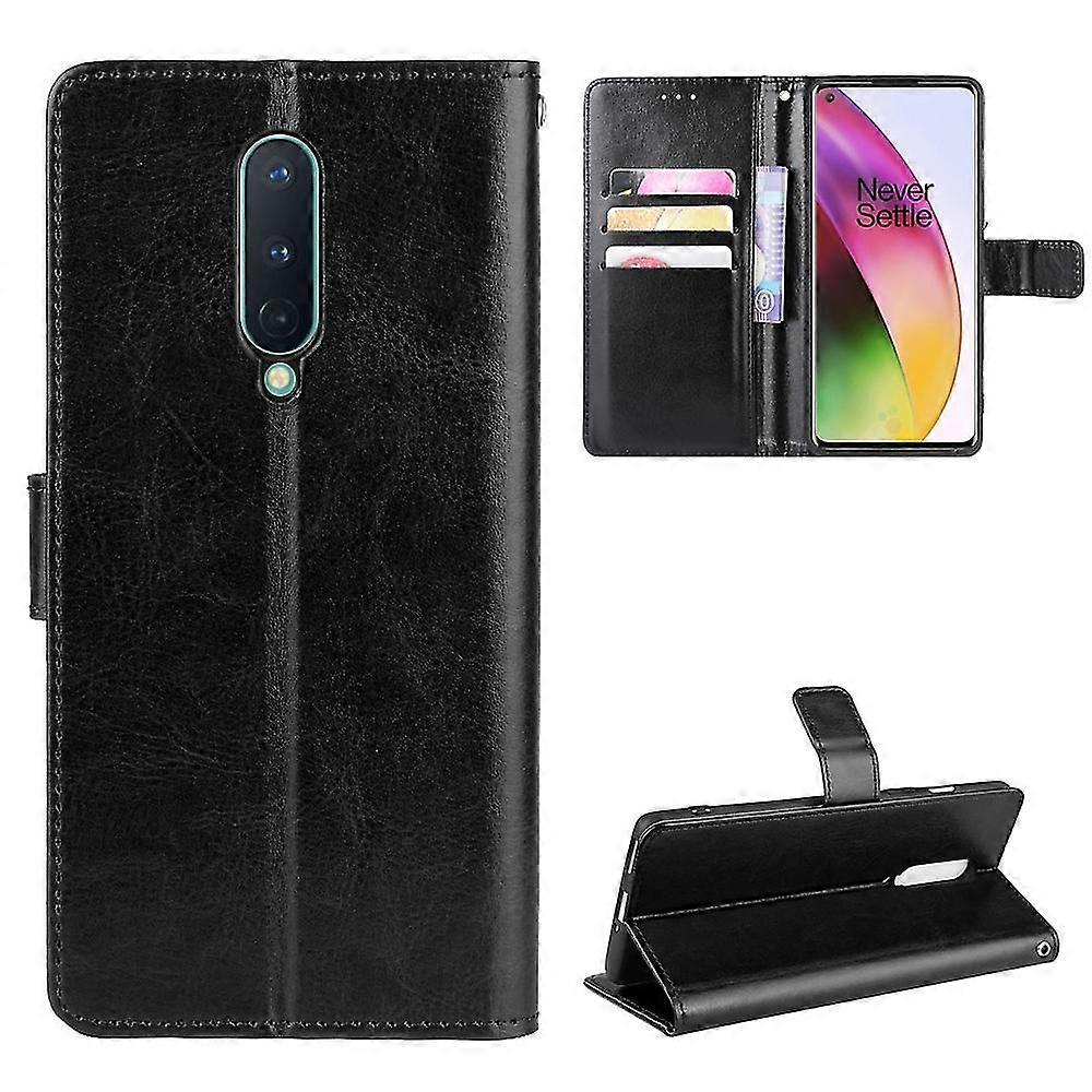 Crazy Horse Surface Pu Leather Shell For Oneplus 8