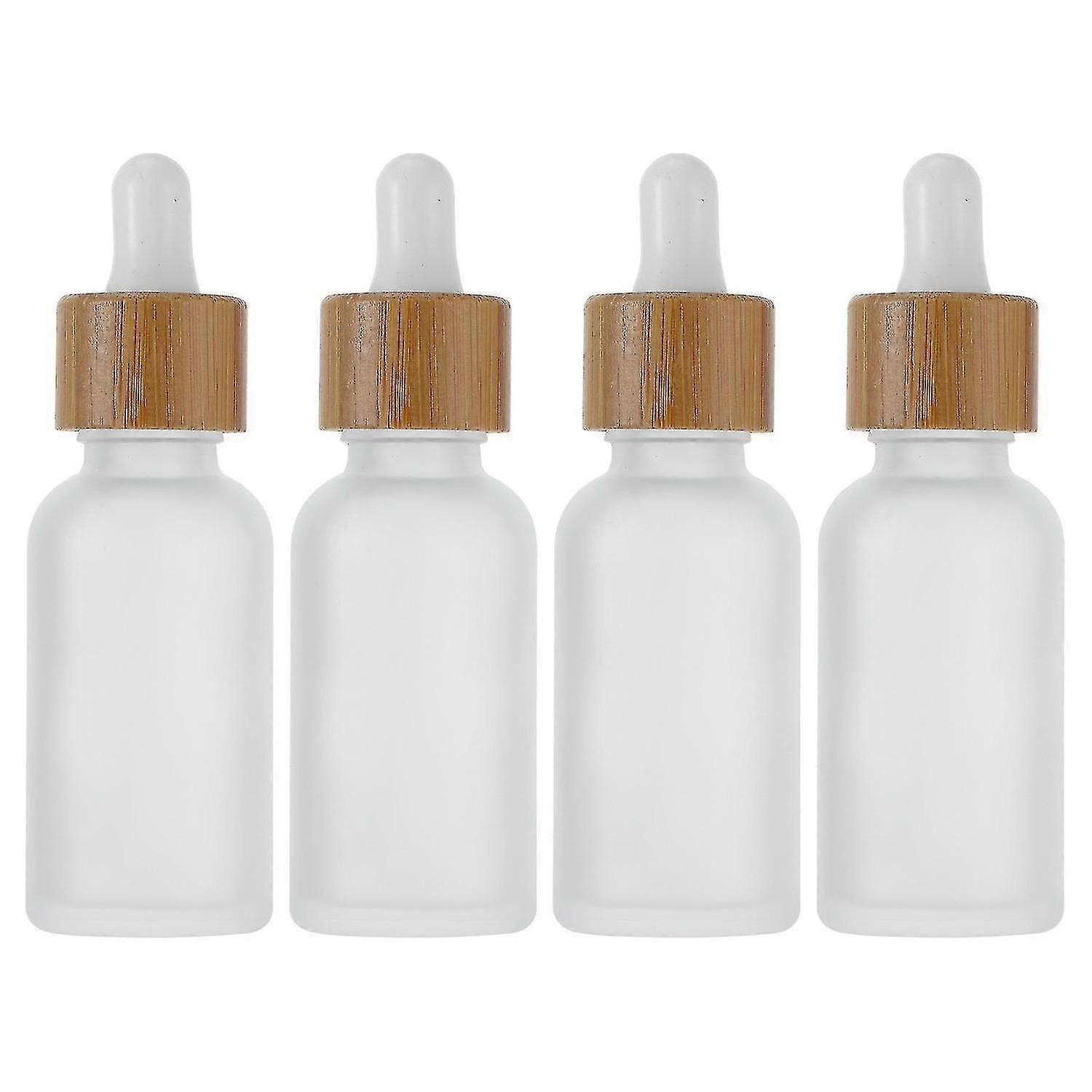 4pcs 30ml Dropper Glass Empty Bottles Portable Sub Bottle Empty Makeup Bottle