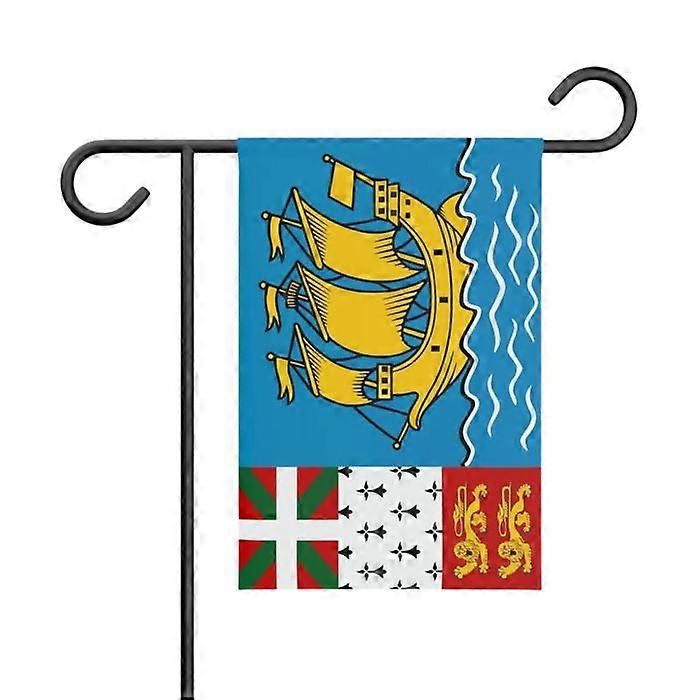 Flag - Saint-Pierre-and-Miquelon - 32 x 47.5 cm - Polyester - Double-sided print - Garden