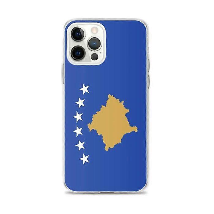 Phone Case - PIXELFORMA - Kosovo Flag - Compatible with iPhone 12 Pro Max - Flexible - Shockproof