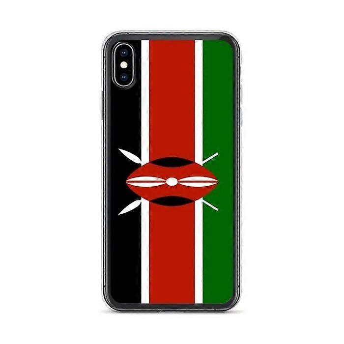 Case - PIXELFORMA - iPhone XS Max - Kenya Flag - Soft Silicone - Complete Protection
