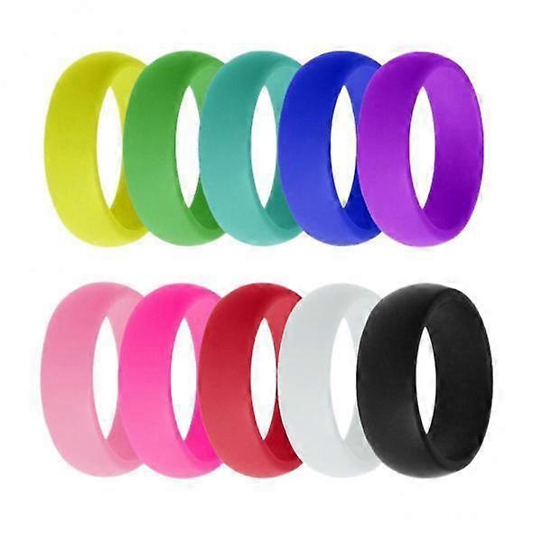 2-200Pcs 8mm Wide Flexible Rubber Silicone Wedding