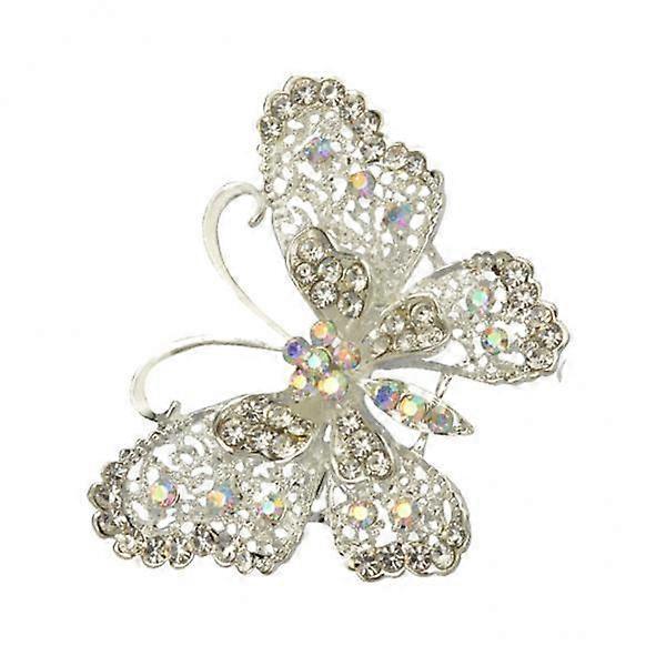 Exquisite Crystal Butterfly Brooch for Special Occasions