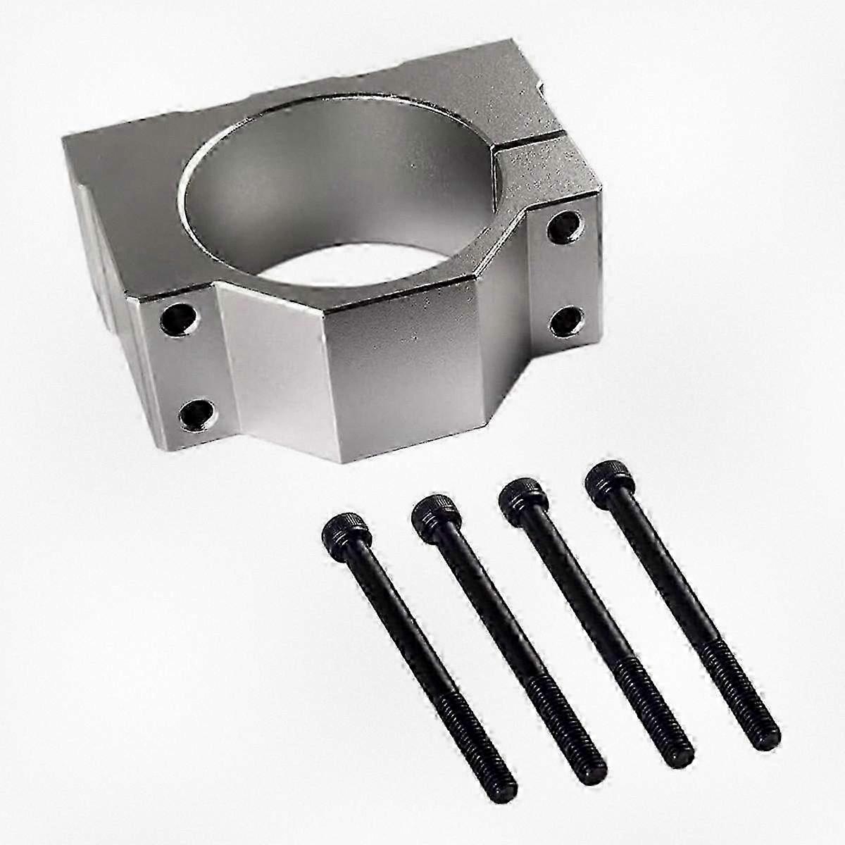 Aluminum 52mm Spindle Clamp Motor Bracket with 4 Screws for Mounting on CNC Engraving Machines Compatible with Various Brands