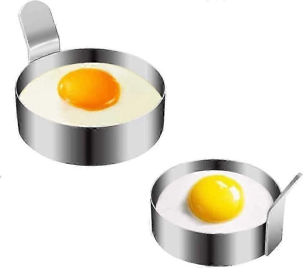 Eggering Rustfritt stål Rund Egg Stekeringer Non-stick Matlaging Egg Form For