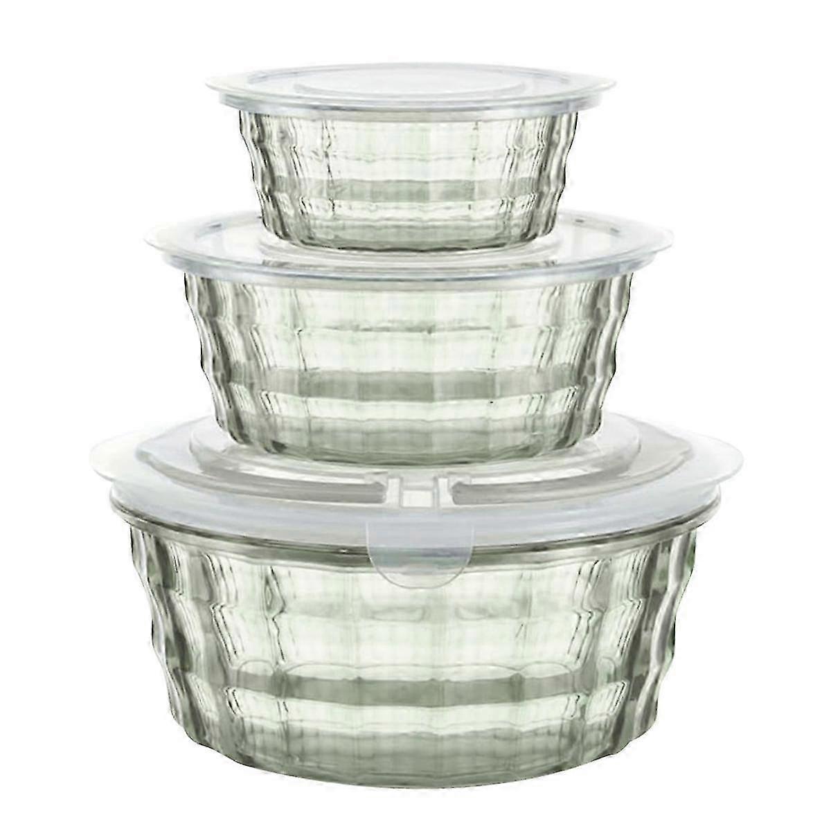Plastic Fruit Box Fruit Containers With Tureen Bowl Clear Plastic Container Plastic Container Sealed Container Green