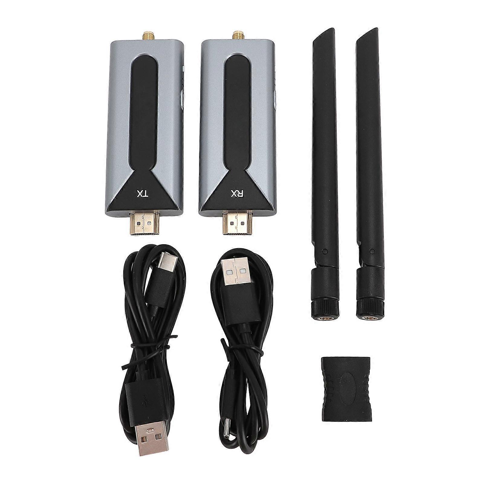 580FT Wireless HD Extender: 4K Decoding, 1080P Output, Dual Frequency Antenna for Streaming