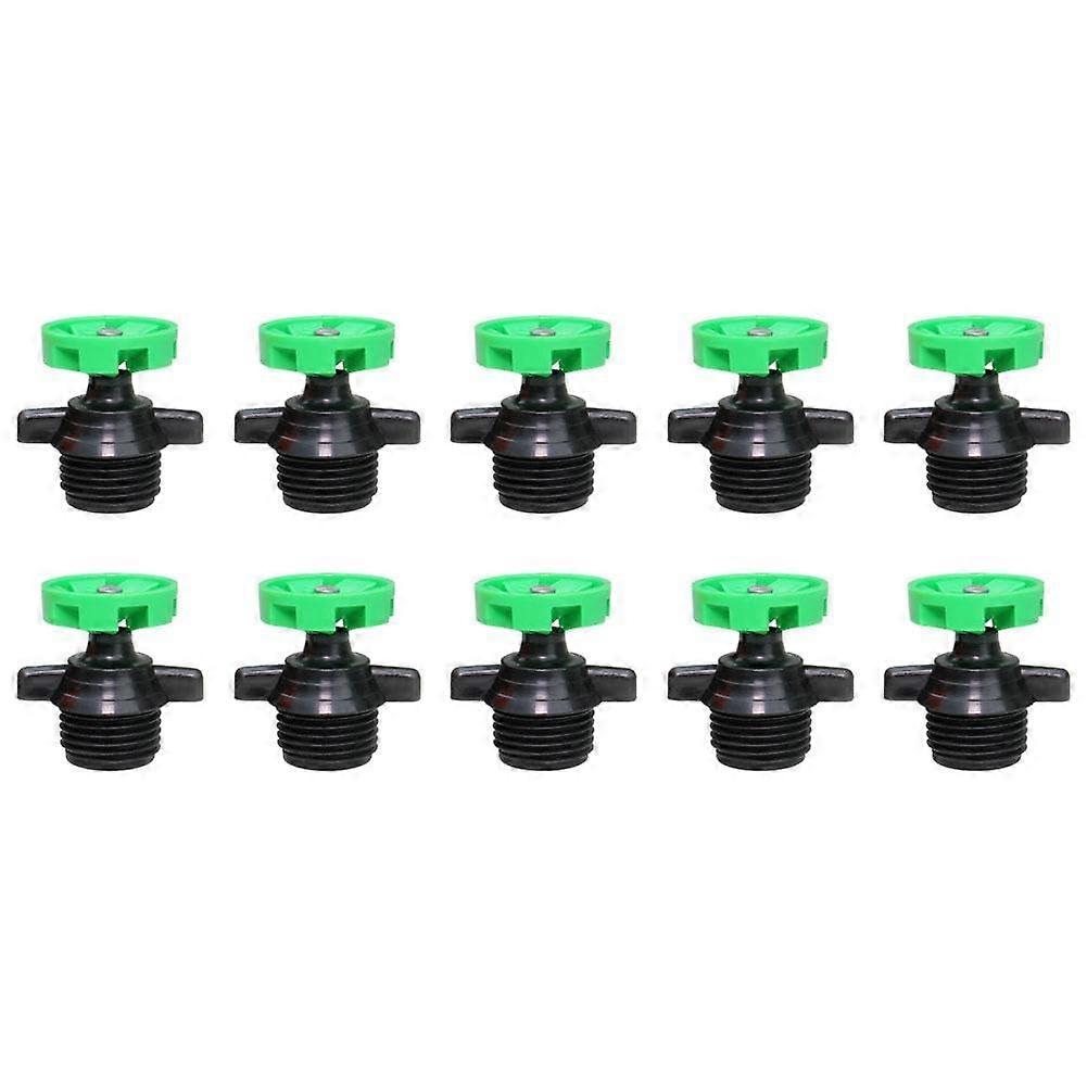 Greening Sprinkler 360-Degree Rotating Atomized Sprinkler For Farm Irrigation W3Y8 Automatic Lawn Watering Green 10-Pack