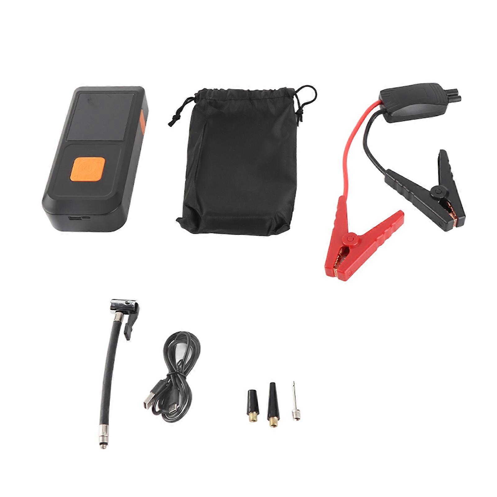 Car Tire Inflator Portable Multifunctional Phone Charging Car Battery Emergency Jump Starter with LED Light