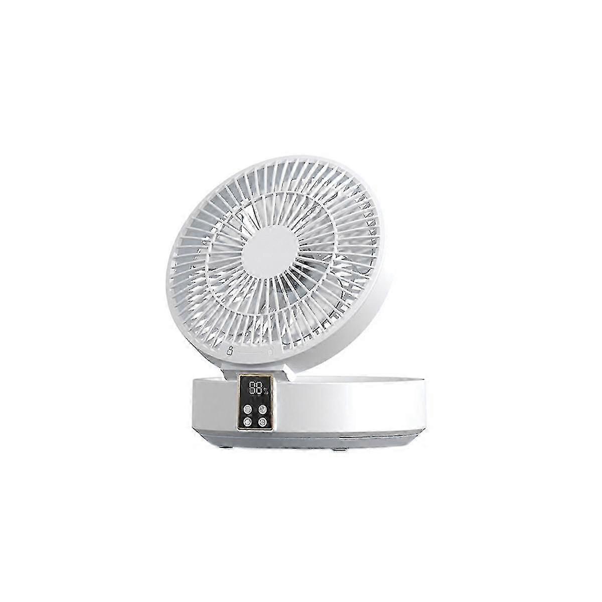 Remote Control Wireless Circulating Air Cooling Fan With Led Light Folding Electric Wall-mounted Fa