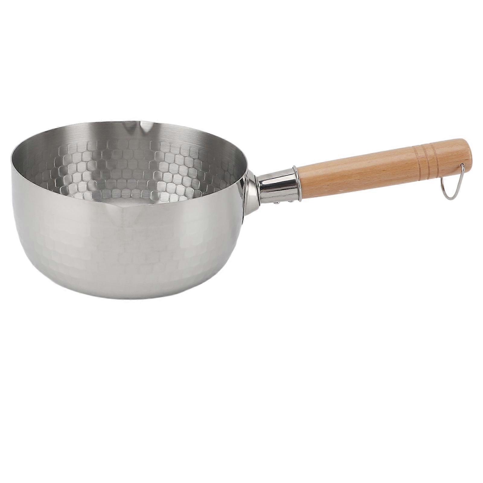 Stainless Steel Instant Noodle Pot, Professional, Efficient, Even Heating, Non-Stick, for Gas and Induction Cooker, 20cm
