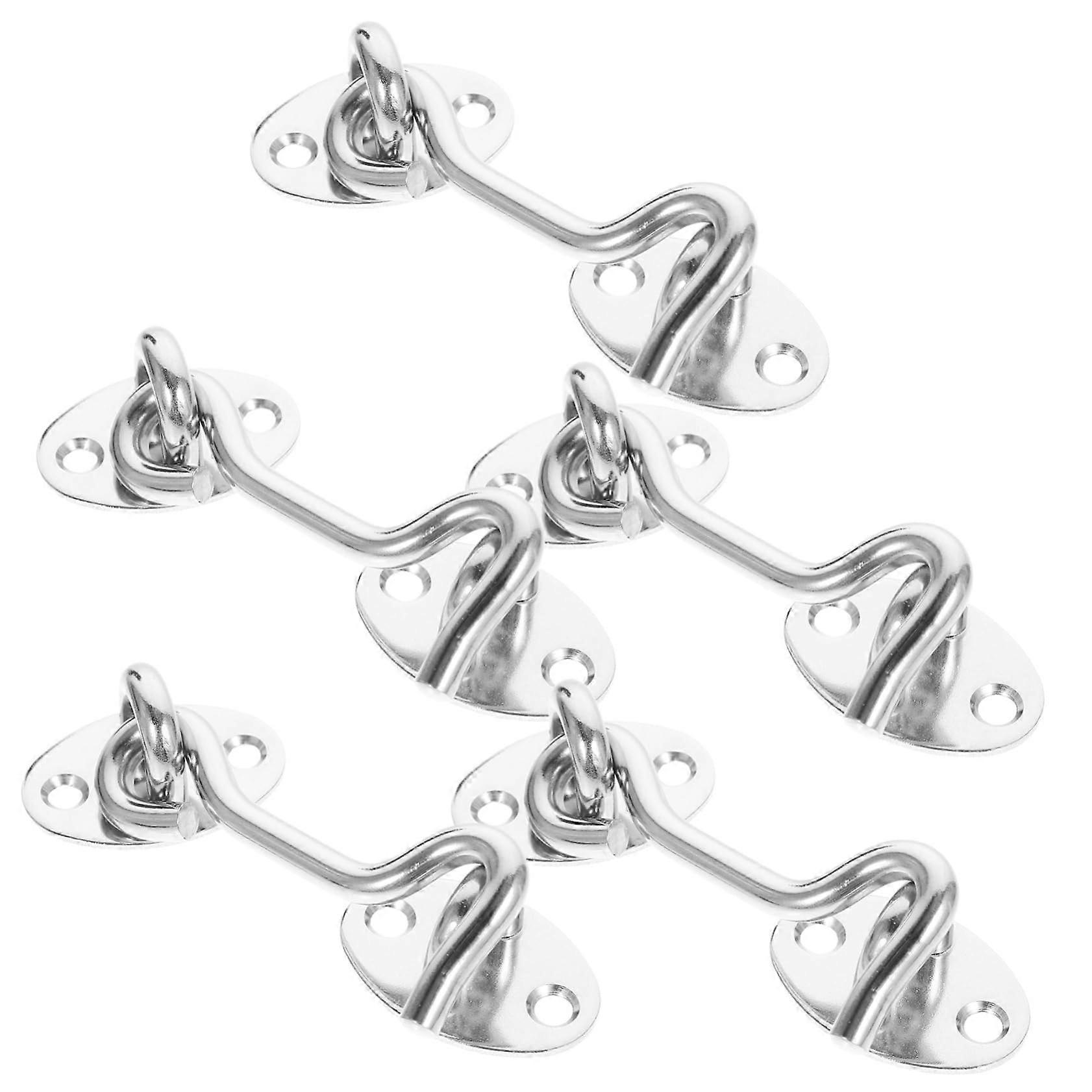 5pcs Metal Hook Latches for Windows, Gates, and Doors - Durable Window Latch Hardware for Cab Installation