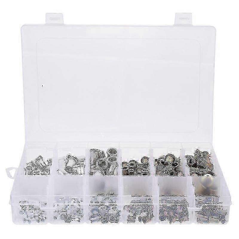2.3X1.7x1.2cm Assorted Color Wire Caps & Nuts 300 Pcs Rivet Nut Flat Head Insert Rivnut Replacement