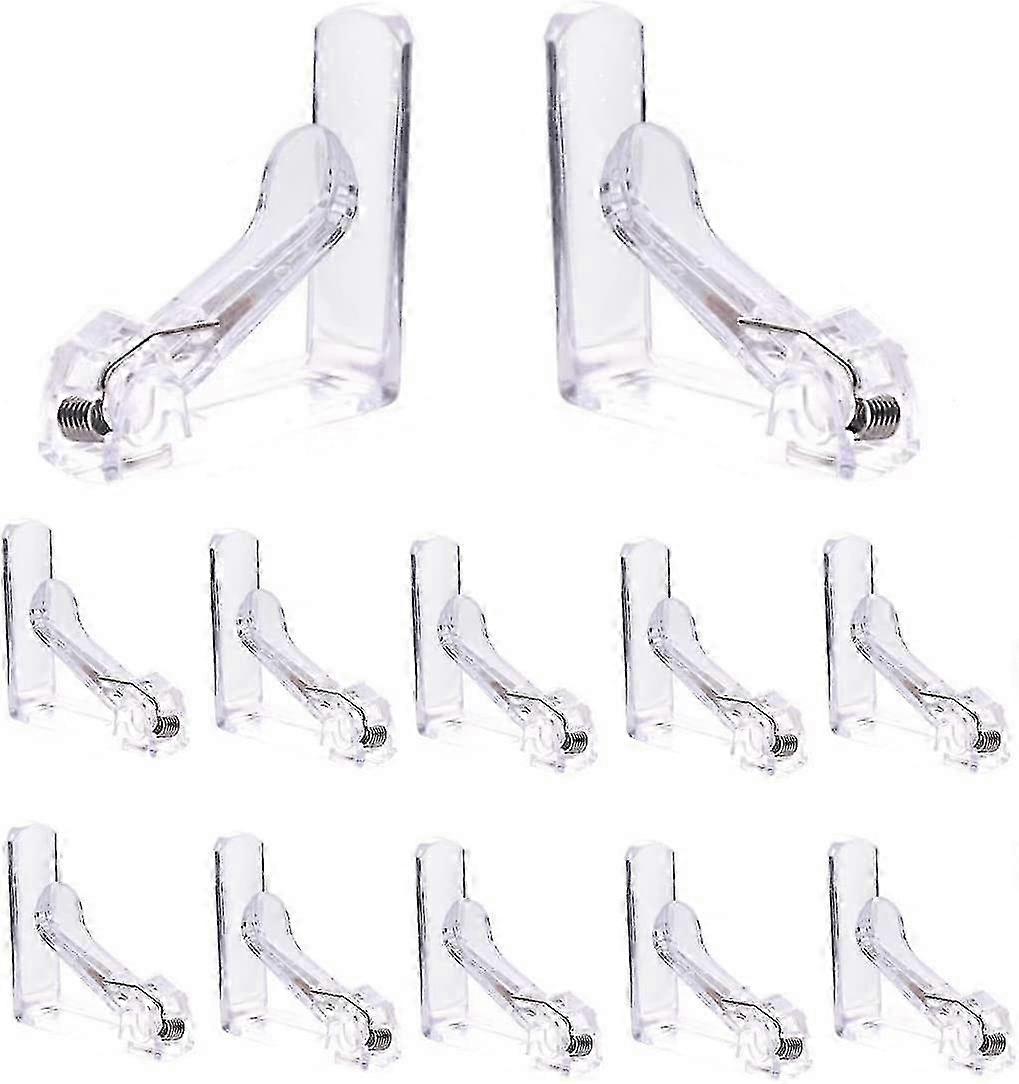 12pcs Clear Plastic Tablecloth Clips for Restaurant Party Picnic Wedding