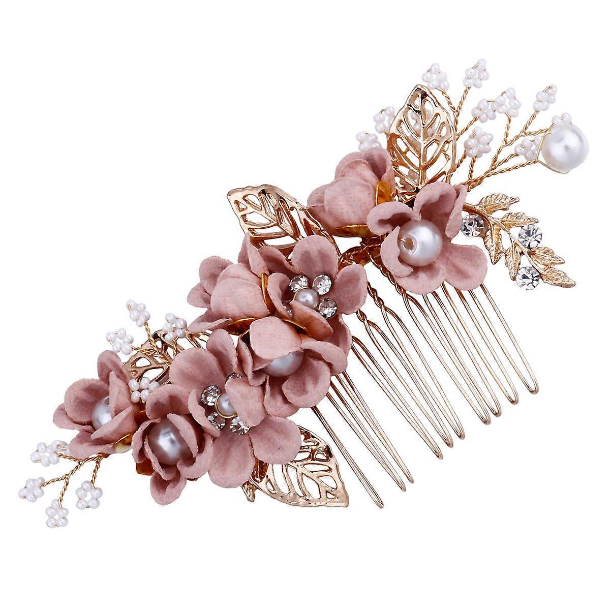 Here's a polished product description for your **Floral Wedding Hair Comb**:
**Elegant Floral Wedding Hair Comb for Brides & Bridesmaids –