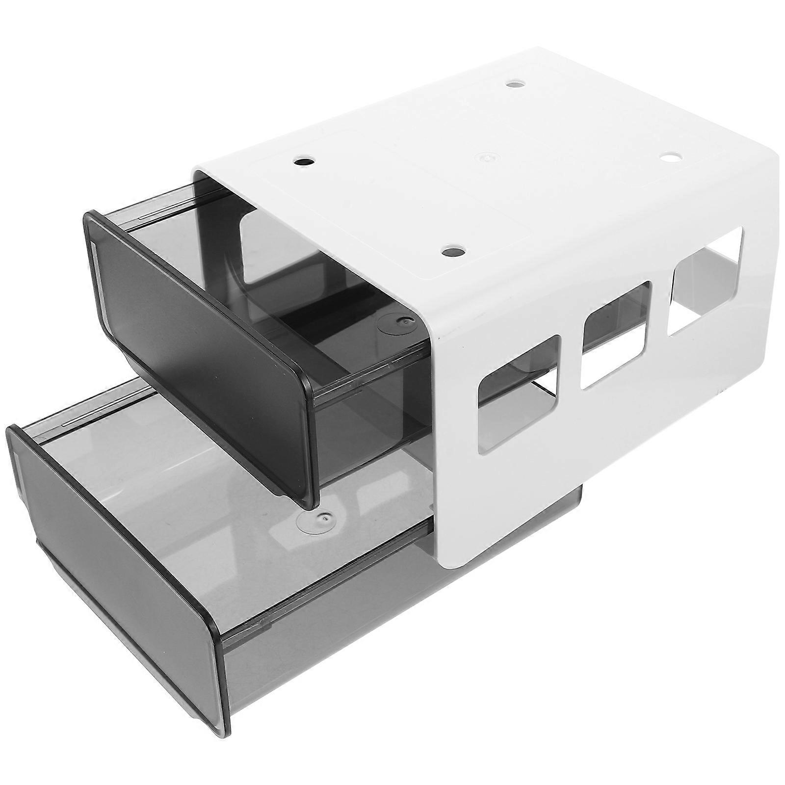 Under Desk Organizer Box Hidden Storage Drawer No Drill Capacity for Stationery Sundries Office Bedroom Dorm Space Saving