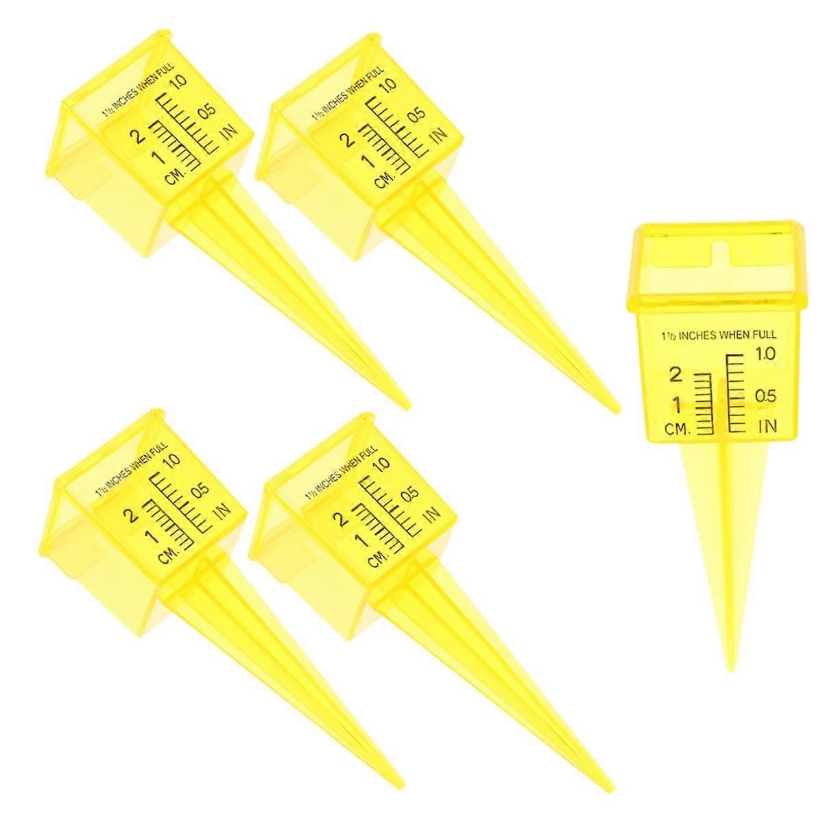 5-Piece Rain Gauge Sprinkler Replacement Set for Lawn Water Pressure Monitoring, Portable and Accurate Measurement