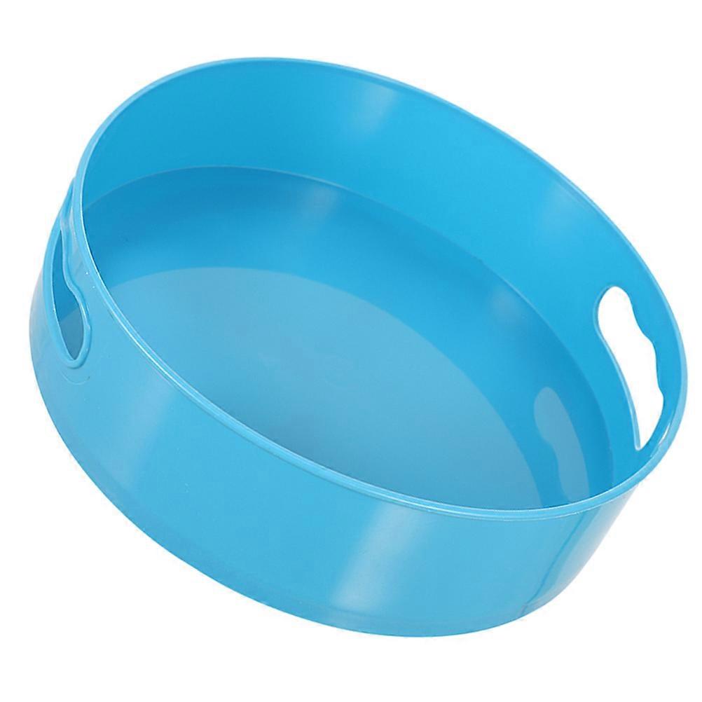 Rotating Storage Rack Kitchen Rotating Turntable Organizer Spice Jar Rack Homeowners Blue 23.00X23.00X6.50CM Rotating 1Set