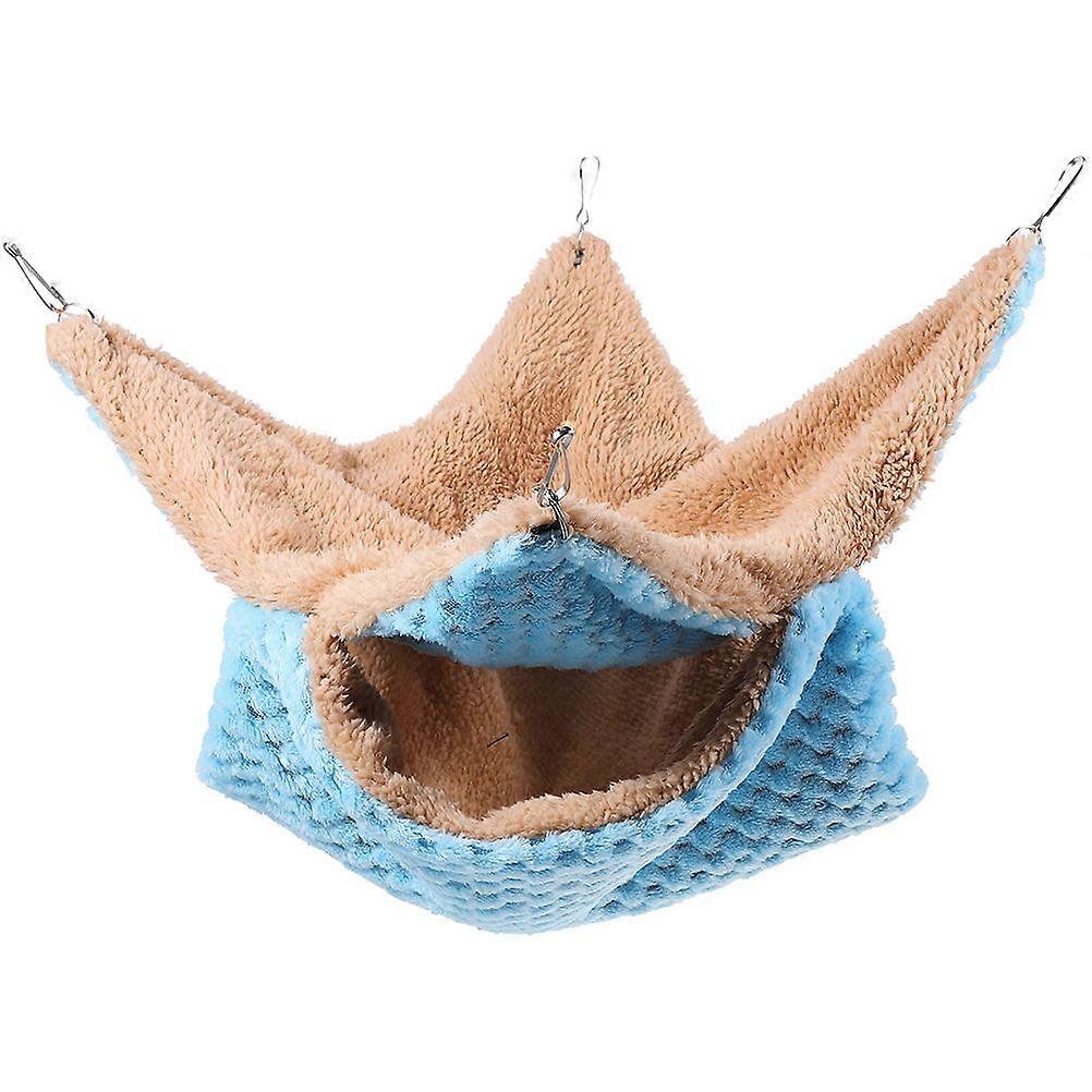 Pet Hammock for Cage Rats Playing Square Simple Design Cotton Wear-Resistant 1Set