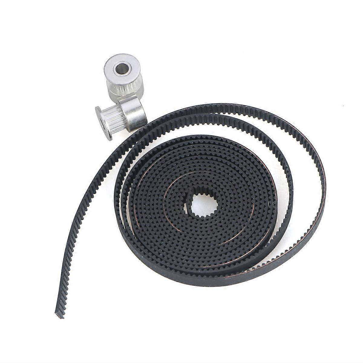 Synchronous Belt 5MM 16T Pulley and 2Mx6MM Belt for Positioning 2PCS