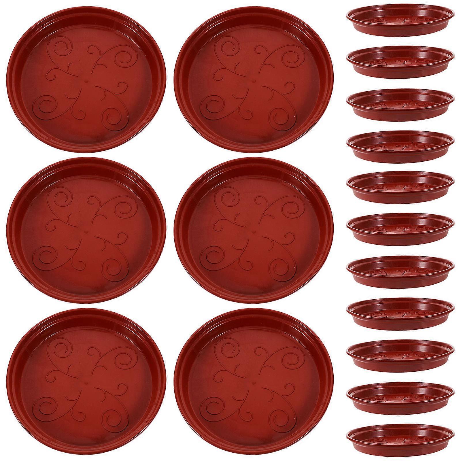 20pcs Heavy Duty Plastic Plant Saucers Drip Trays for Flower Pots, Round Plant Dish Bases for Clean Surfaces