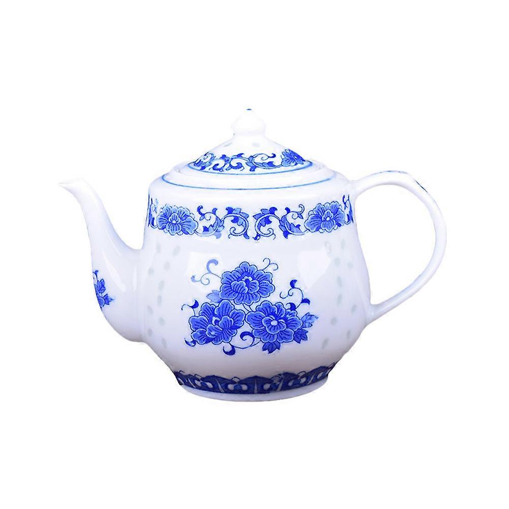Ceramic Teapot Chinese Style Traditional Design for Home 10X7X11CM Filter Easy to Clean 1Pcs