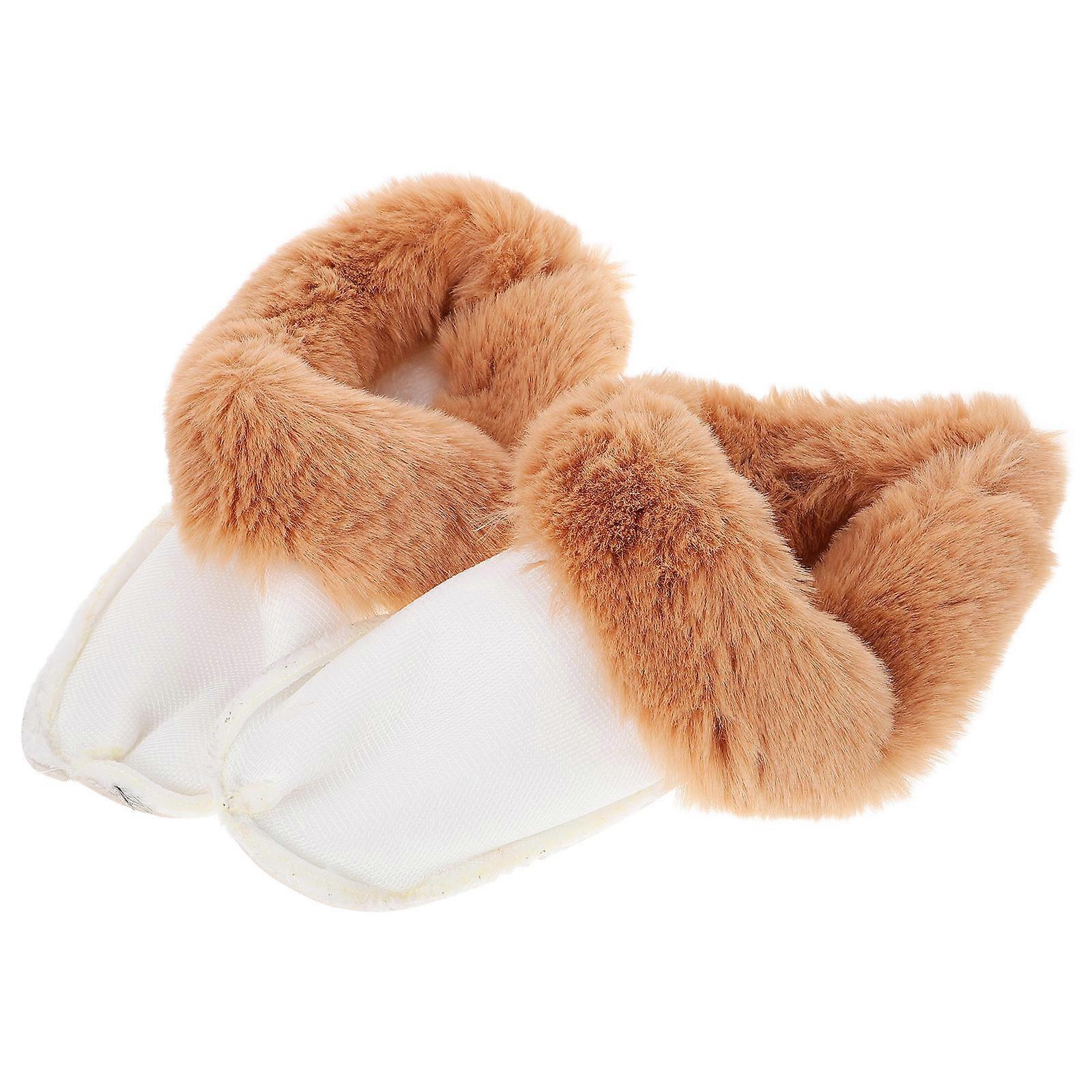 Shoe Inserts Winter Fluffy Detachable Plush Hole Shoe Insert Warm and Fuzzy Shoe Liners for Men and Women Size 44-45 1Pair