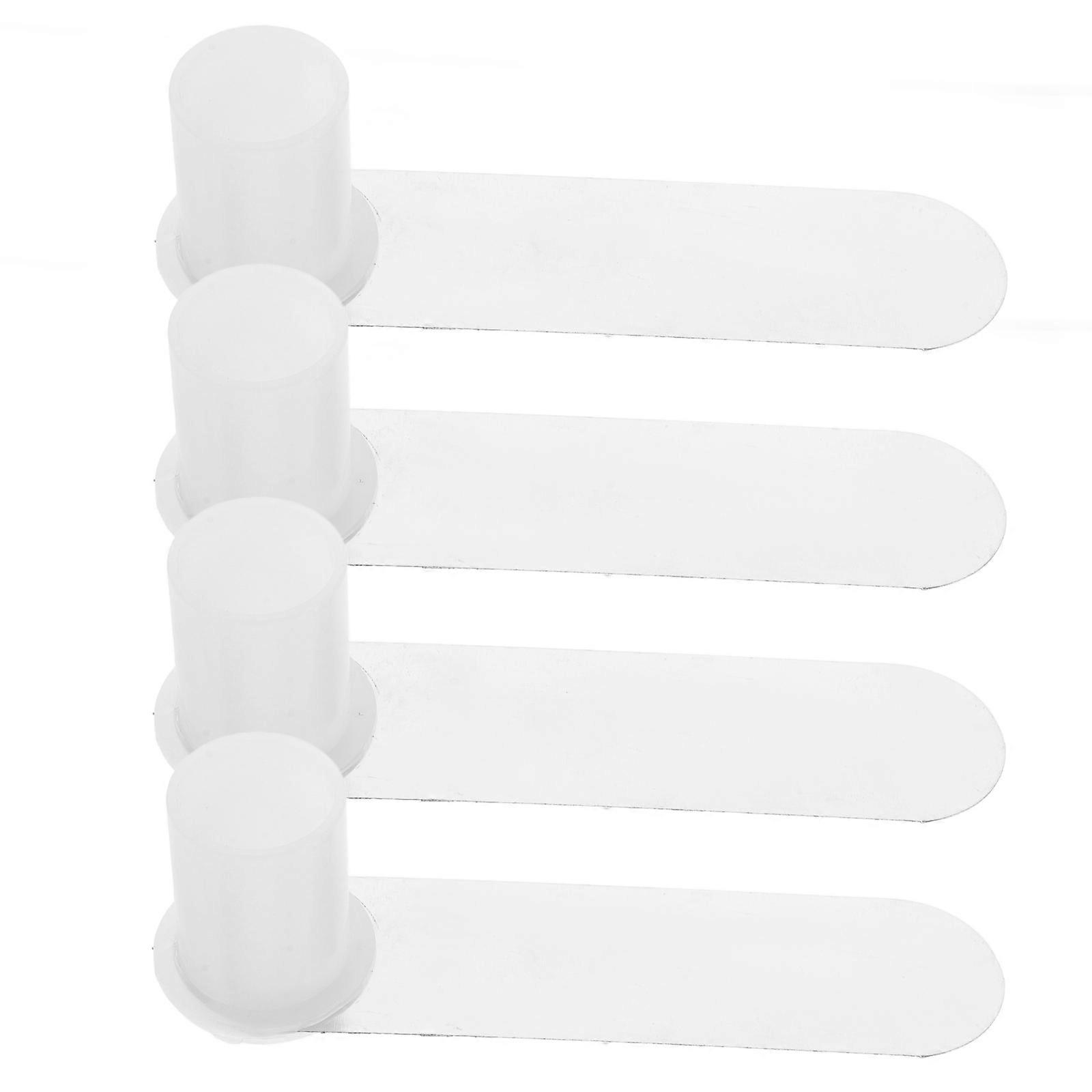 Mosquito Net Foot Plates Stable Base Support for Mosquito Net Indoor and Outdoor Use Silver 4Pcs