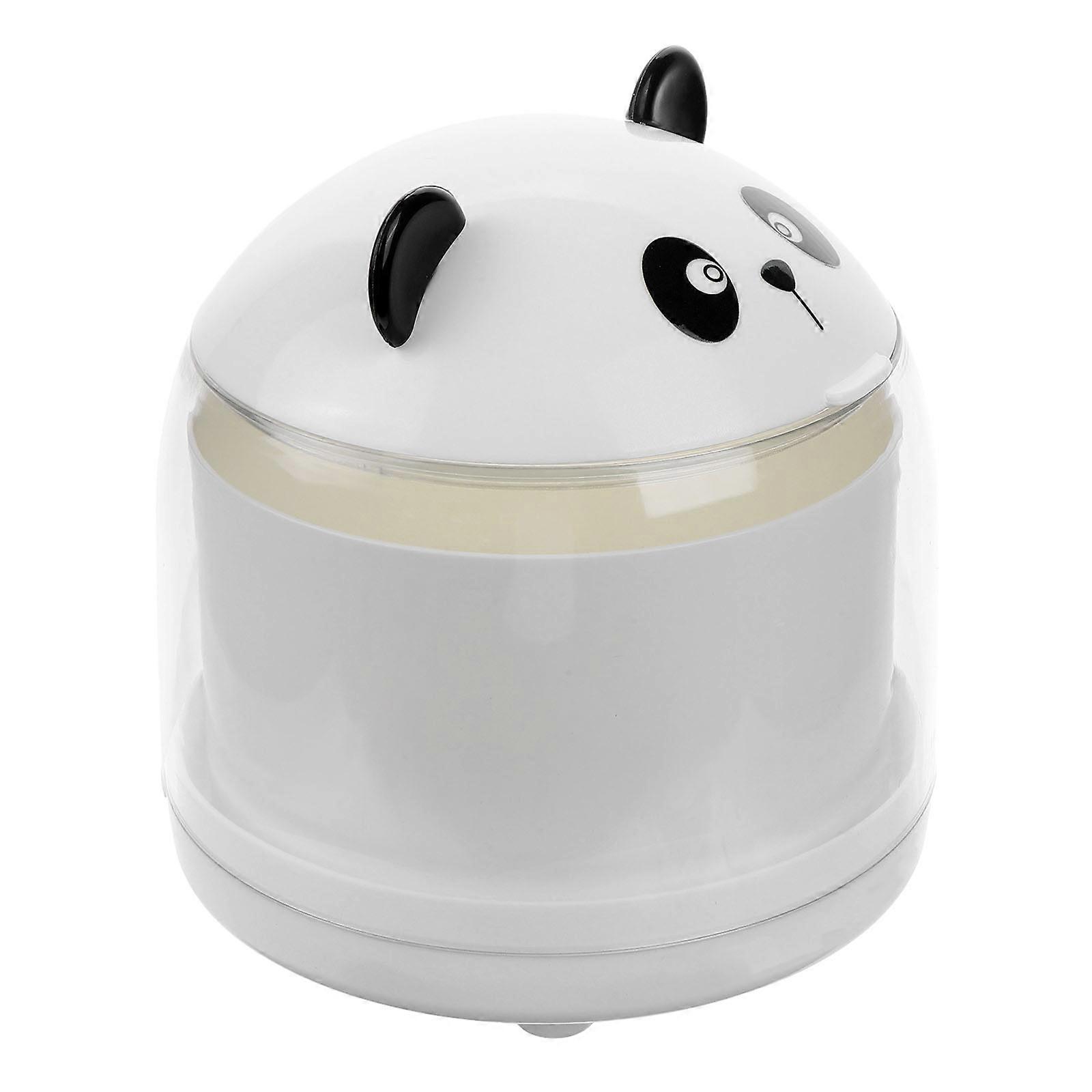 Desk Trashcan Modern Design Wastebasket Bathroom Use Milk White Proper Capacity 1Set