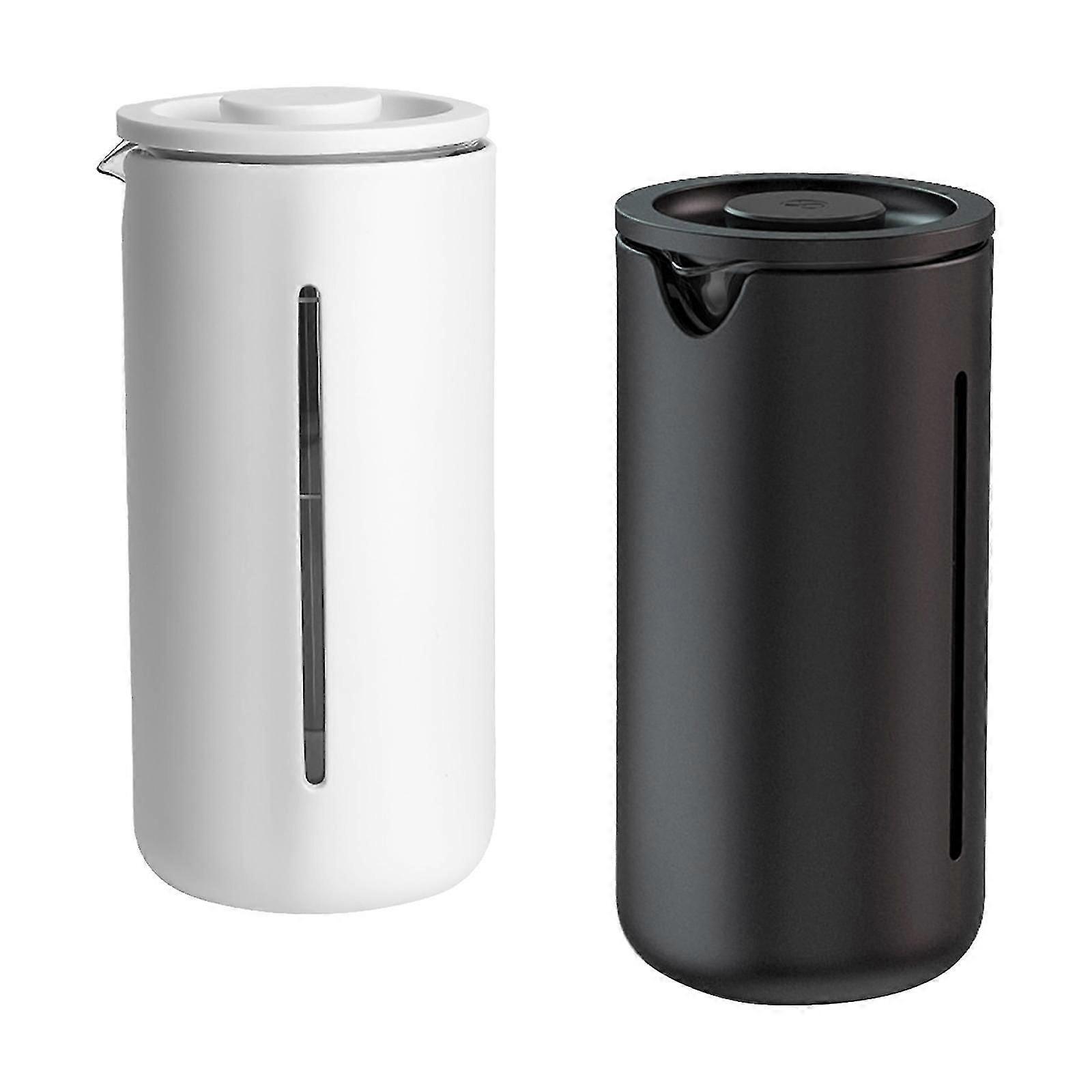 French Press Coffee Maker Coffee Press for Home Kitchen Black+White