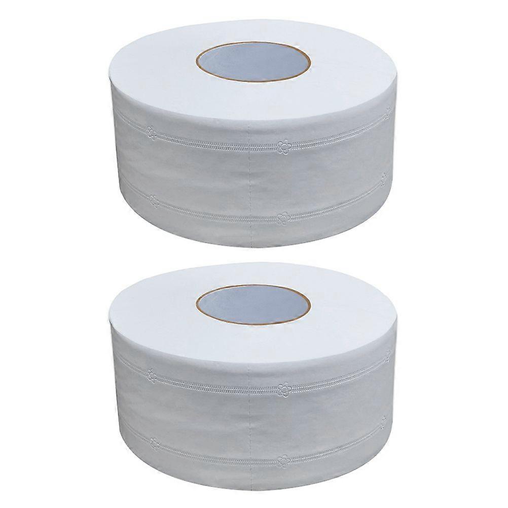 2pcs Large Roll Paper Toilet Paper Household Toilet Paper for Home Office Workshop