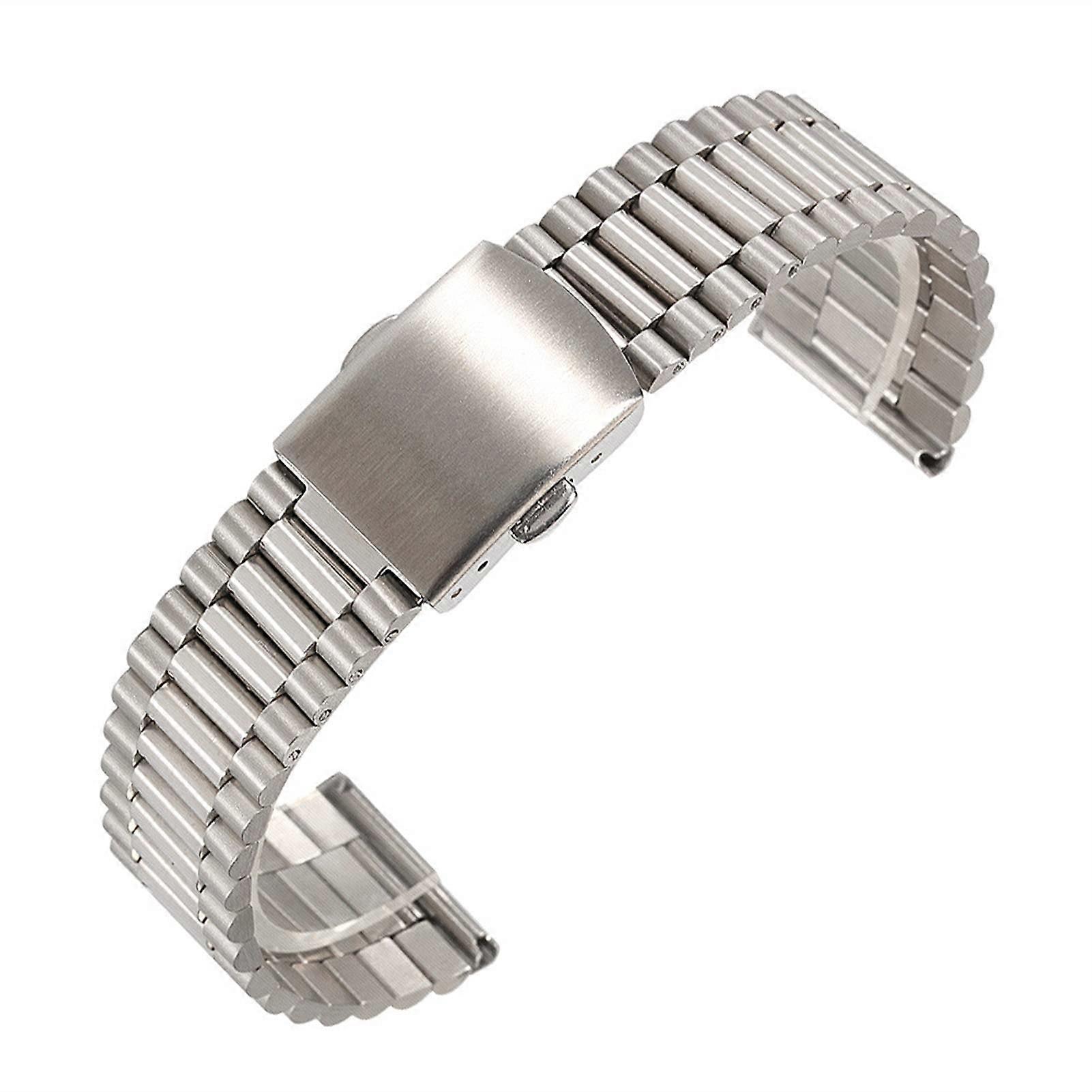 Watch Strap 12mm 14mm 16mm 18mm 20mm Silver Compatible With Various Models and Sizes