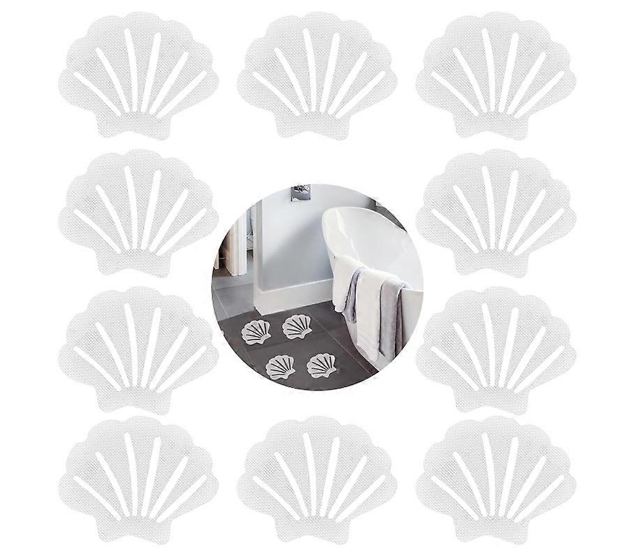 20 pcs Anti-Slip Bathtub Stickers, Non-Slip Bathtub Stickers Shower Transparent Non-Slip Adhesive Strips in Shell Shape