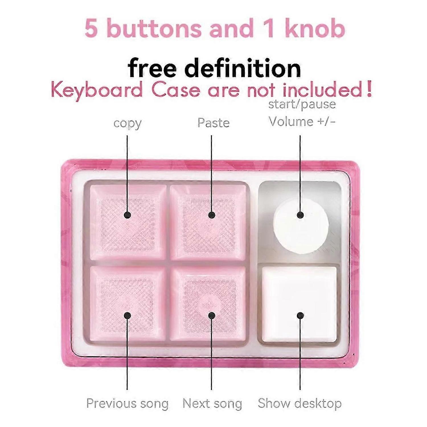 DIY 3D Printing Mini Keyboard Kit DIY RGB Mechanical Keyboard Button Customization for Win/MacOs DIY