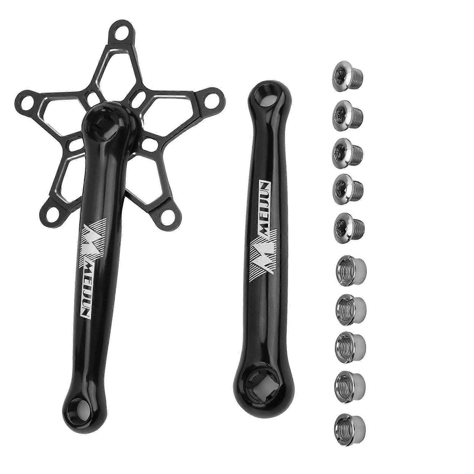 Pédalier VTT MEIJUN 170 mm 130 BCD, manivelles gauche et droite, noir