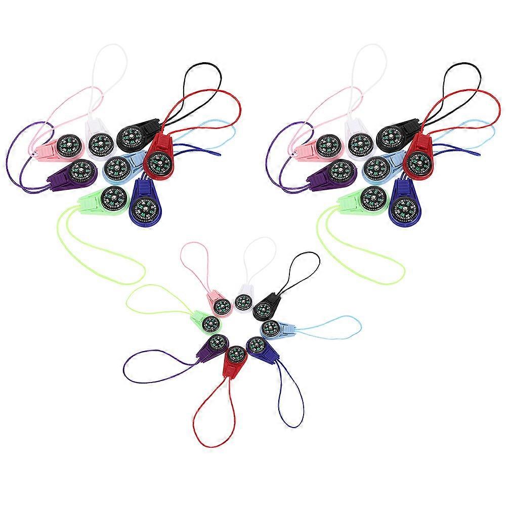 Navigation Compass Small Pocket Compass For Hiking Camping Supply Assorted .00X2.50X0.80CM Direction Finding 30Pcs