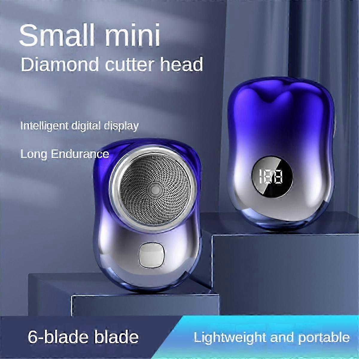 Portable USB Electric Shaver for Men Mini-Shave Pocket Electric Shaver Beard Trimmer with Digital Display