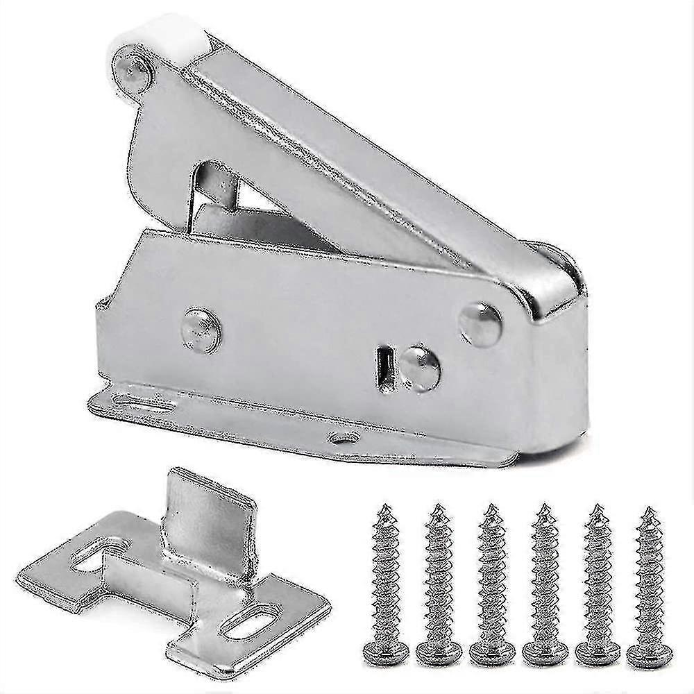 Quick Automatic Spring Latch - Cold Rolled Steel for Closet Doors and Attic Hatches