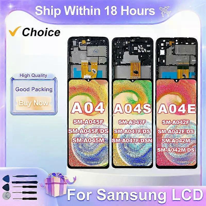 Electronic 6.5" For Samsung Galaxy A04 LCD A045 A045F Display A04S Touch Screen A047 A047F For Samsung A04E LCD A042 A042F Digitiz Replace