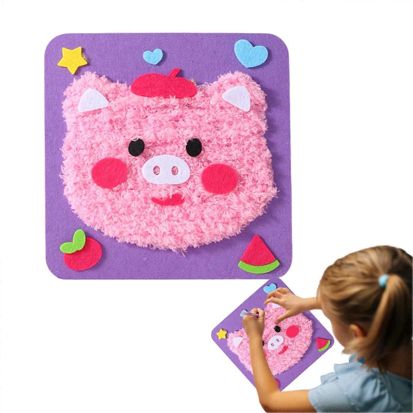 Embroidery Kits for Animals - Creative Educational Sewing Craft Kit for DIY Home Projects, Includes All Materials