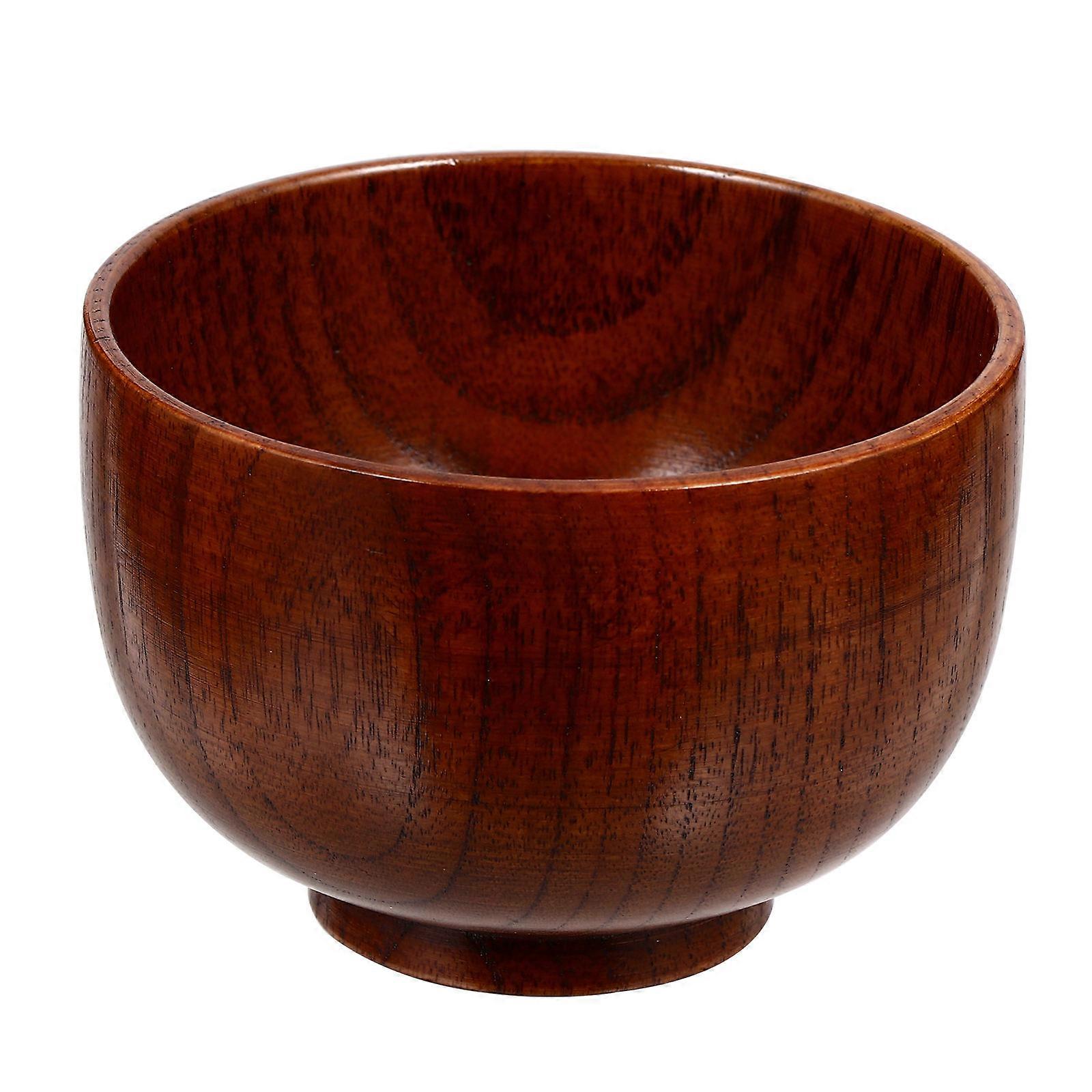 Wooden Shaving Soap Bowl for Men – Thick Foam Shave Mug, Sturdy Lightweight Design for Home and Travel Use