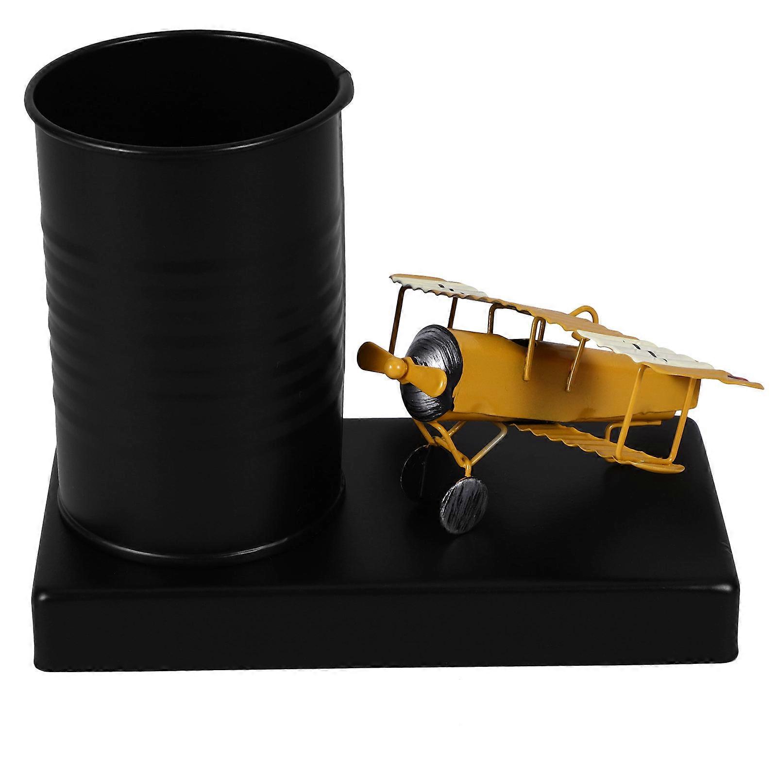 Tabletop Organizer Iron Black Simple Style Office Accessory 1Pcs