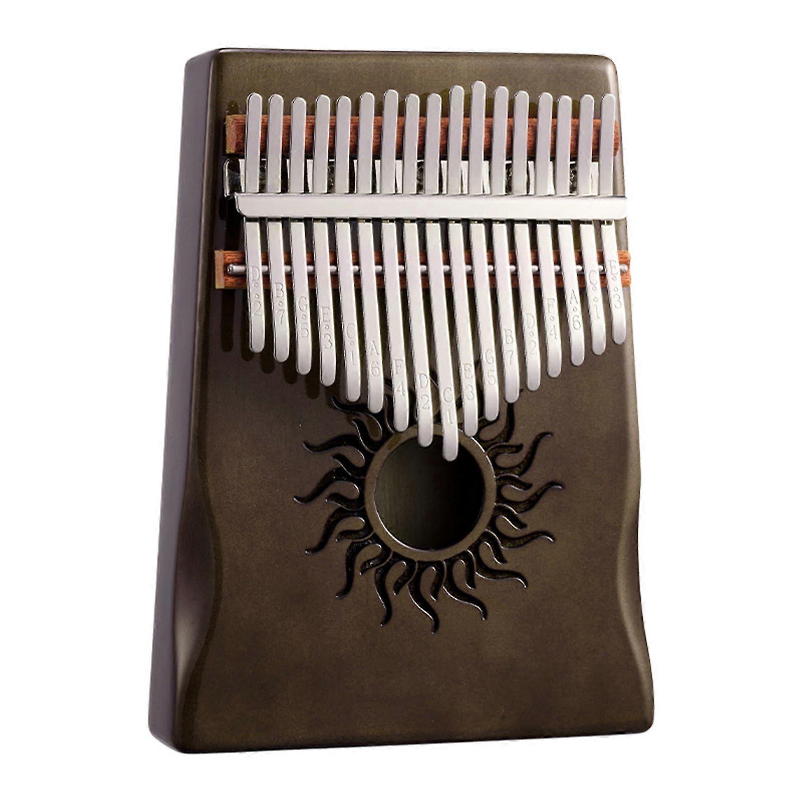 Kalimba Portable Wooden Thumb Piano With 17 Or 21 Keys For Kids Retro Color 17 Notes