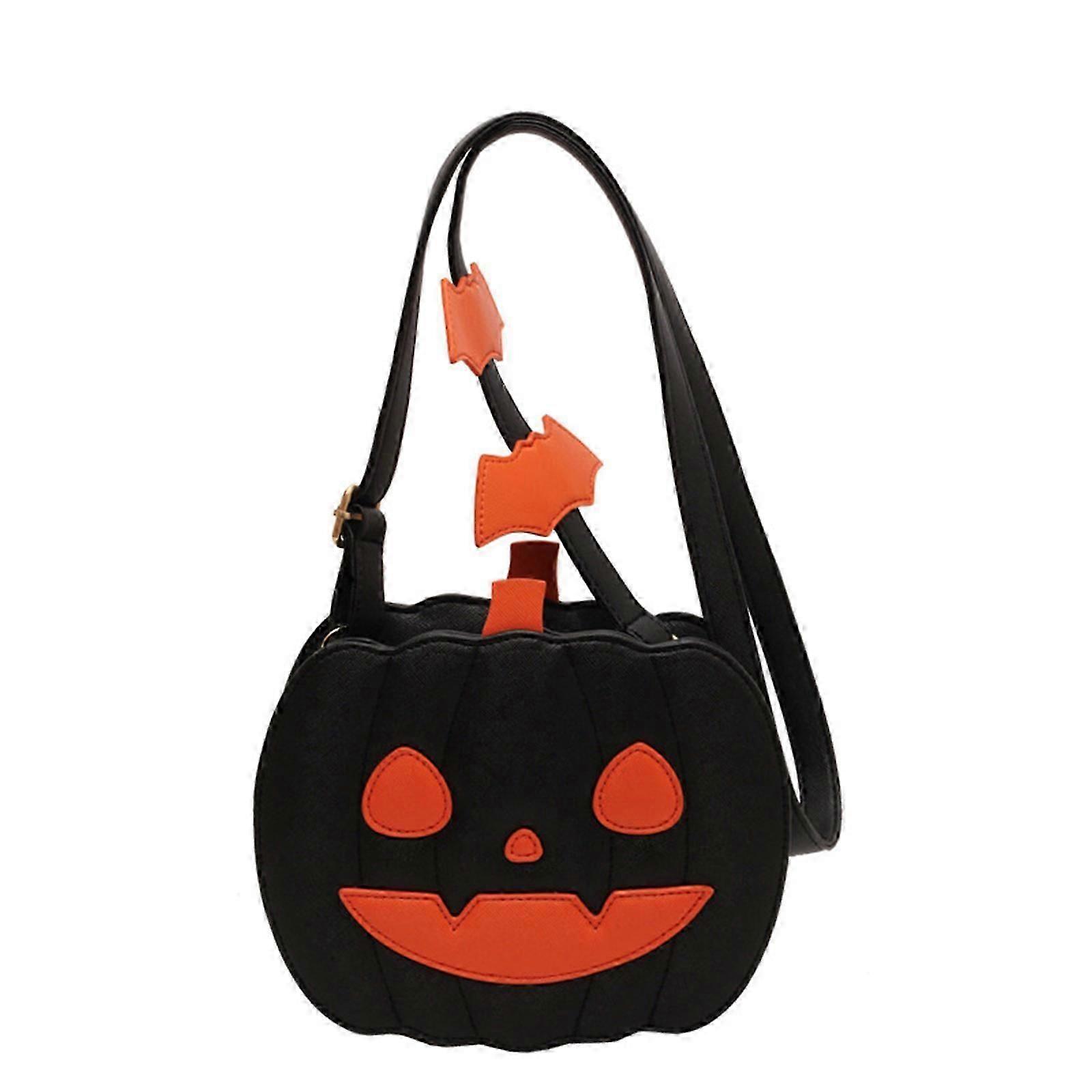 Κολοκύθα Crossbody τσάντα πορτοφόλι καινοτομία Απόκριες διάβολος τσάντα ώμου για τις γυναίκες αστεία νυχτερίδα πτέρυγα crossbody πορτοφόλι αποκριών δώρο