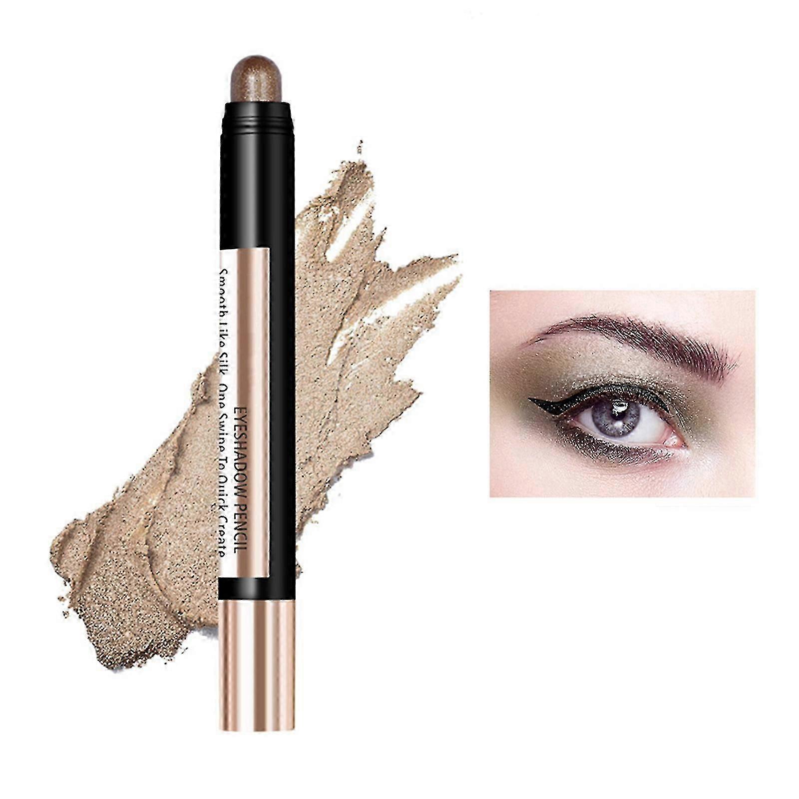 3stk Glitter Eyeshadow Stick Highlight Pen Langtidsholdbar Eyeshadow Stick Vandtæt Cream Eye Shadow