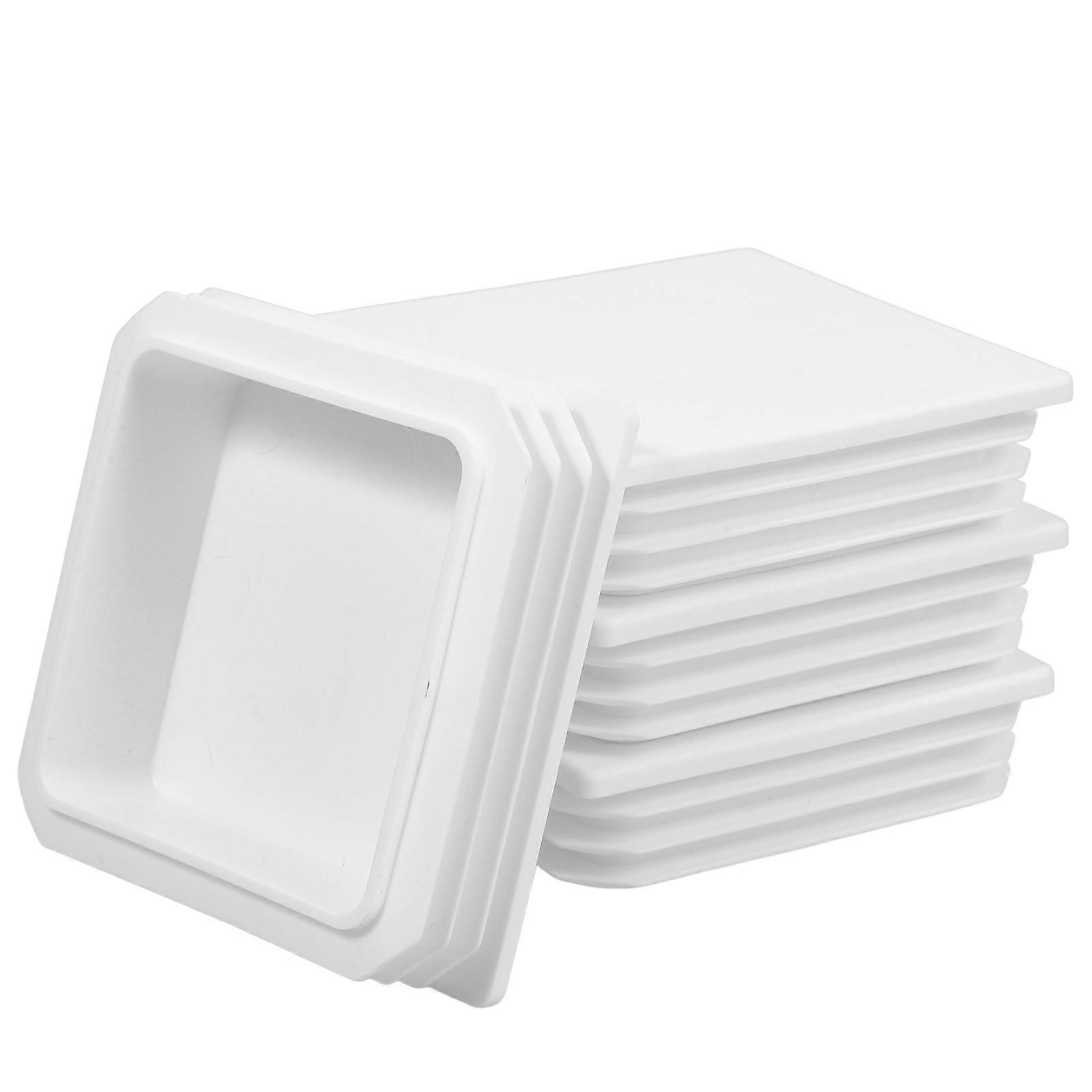 כובעי עמוד גדר לשימוש חוזר כובעי פוסט סיפון לבעלי בתים עמיד למים 10.00X10.00X2.70 ס"מ 4 יחידות