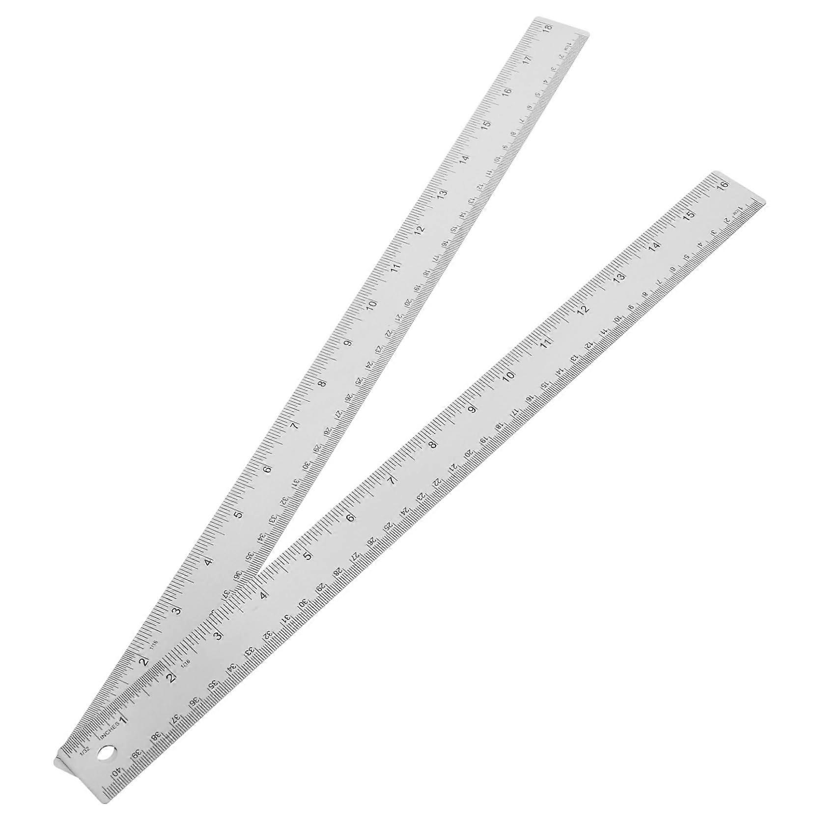 Precision Ruler - Two-Piece Segmented Measuring Tool For Drawings, Durably Built For Students And Professionals